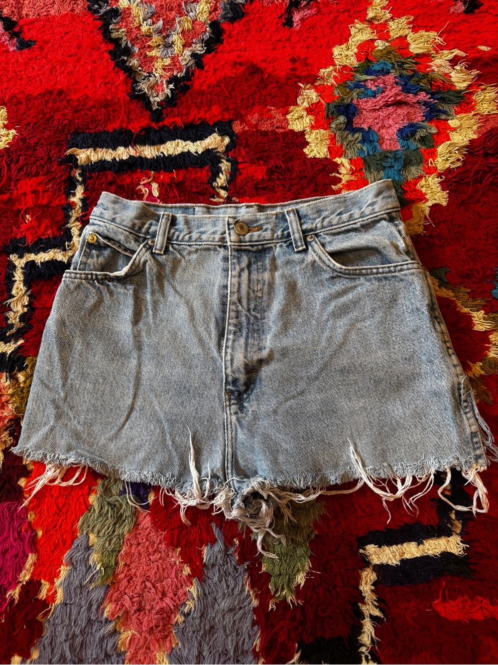 80s Vintage Jordache Cut off Denim Shorts Sz M